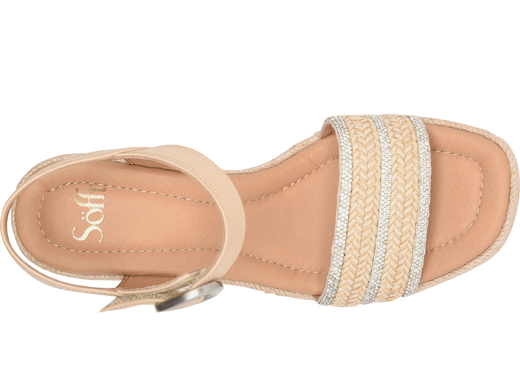 Sofft Women's Inez II Slip-Resistant Espadrille Wedge Sandal