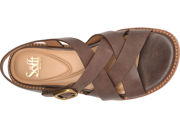 Sofft Women's Nancy Slip-Resistant Criss-crossing Flat Sandals