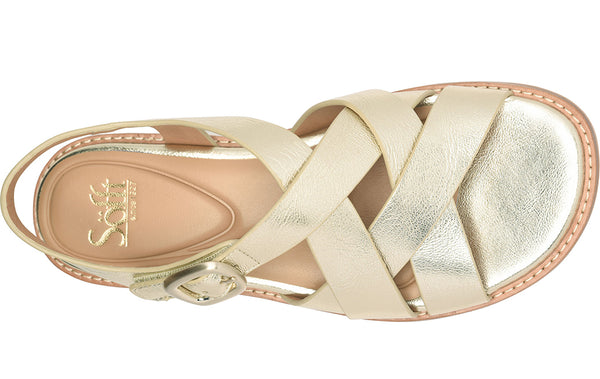 Sofft Women's Nancy Slip-Resistant Criss-crossing Flat Sandals