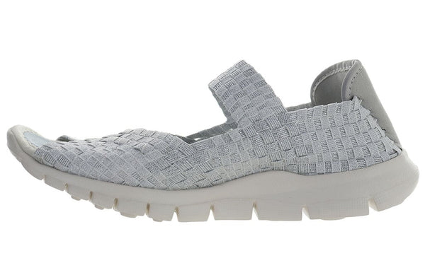 Bernie Mev Women's Comfi Peep Toe Mary Jane Woven Flat