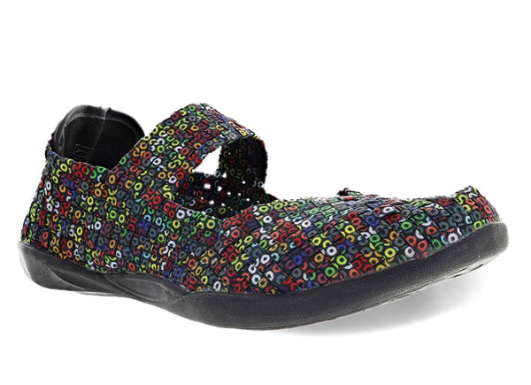 Bernie Mev Women's Cuddly Mary Jane Woven Flat