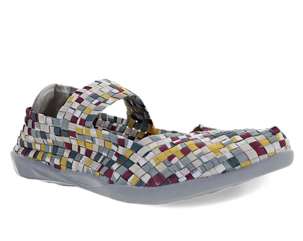 Bernie Mev Women's Cuddly Mary Jane Woven Flat