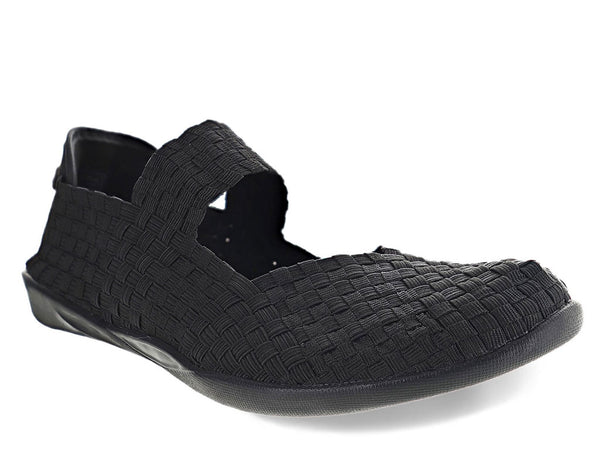 Bernie Mev Women's Cuddly Mary Jane Woven Flat