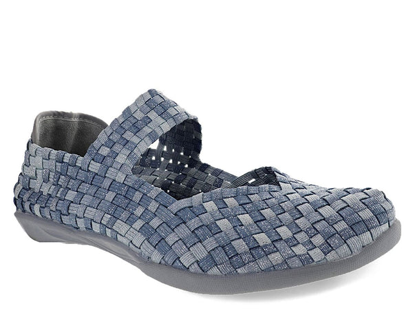 Bernie Mev Women's Cuddly Mary Jane Woven Flat