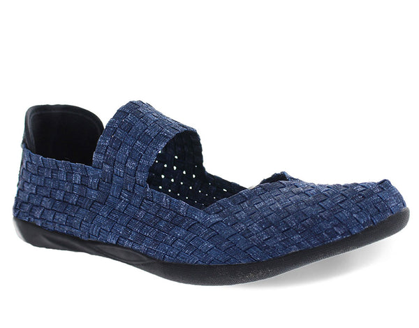 Bernie Mev Women's Cuddly Mary Jane Woven Flat