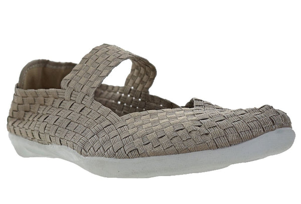 Bernie Mev Women's Cuddly Mary Jane Woven Flat