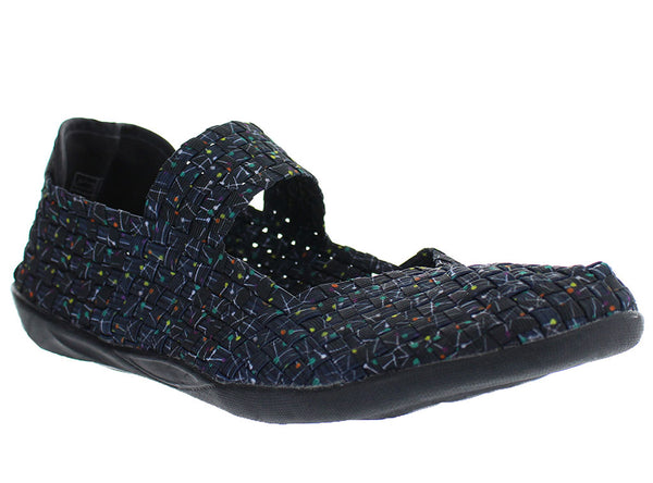 Bernie Mev Women's Cuddly Mary Jane Woven Flat