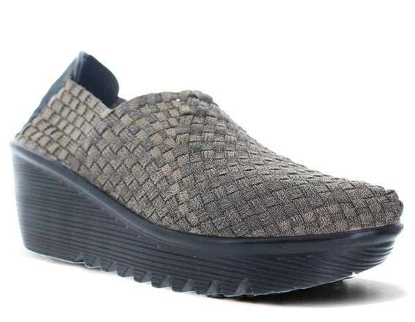 Bernie Mev Women's Gem Woven Mary Jane Wedge