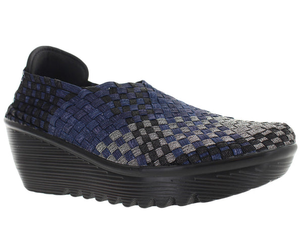 Bernie Mev Women's Gem Woven Mary Jane Wedge