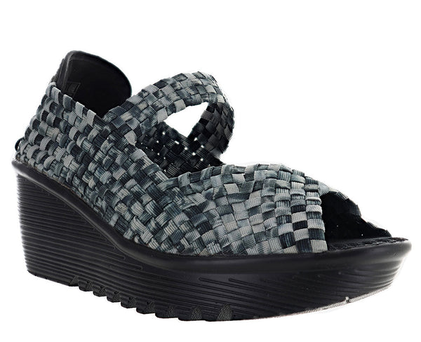 Bernie Mev Women's Halle Open Toe Mary Jane Wedge