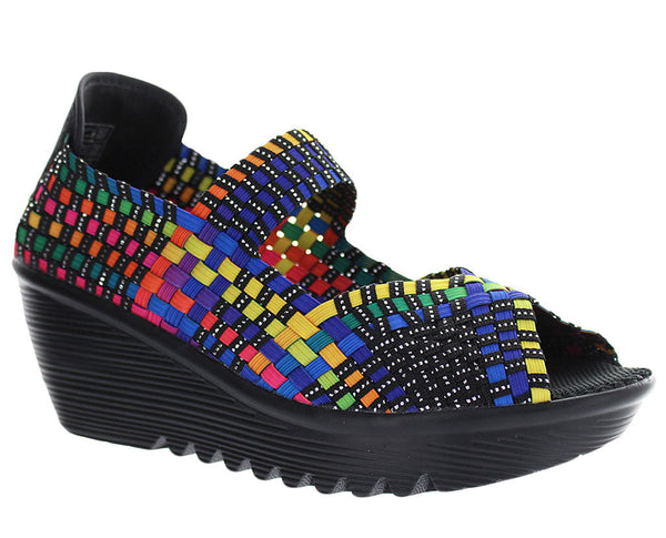 Bernie Mev Women's Halle Open Toe Mary Jane Wedge