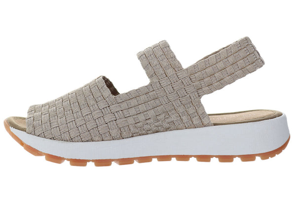 Bernie Mev Women's Tara Bay Woven Peep Toe Sandal