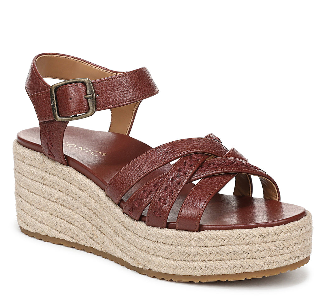 Vionic Women's Dana Espadrille Wedge Sandal