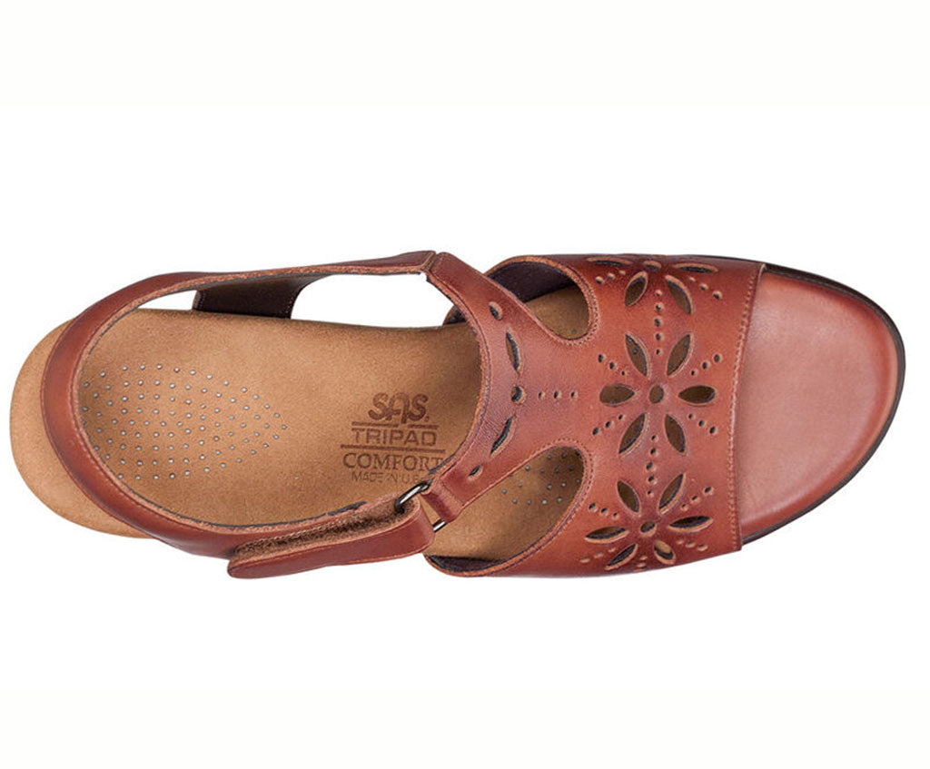 SAS Women's Sunburst Heel Strap Sandal