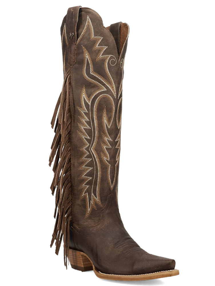Dan Post Women's Prairie Dancer Tall Fringe Western Boot