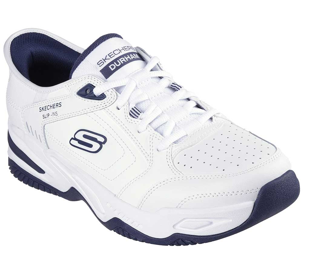 Orders white skechers slip on shoes