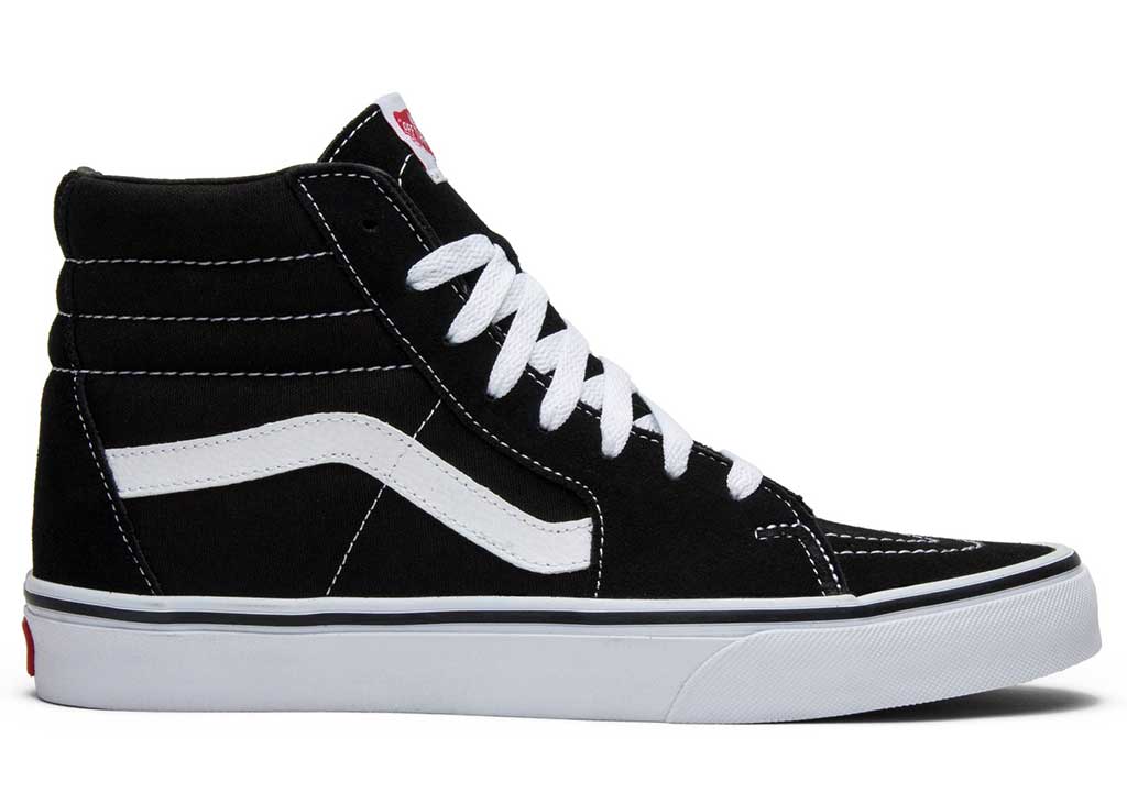 black and white vans size 7