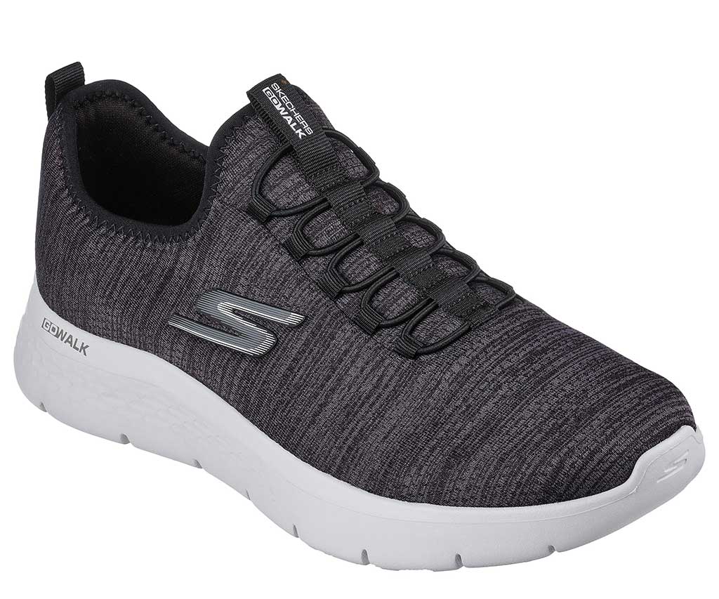 Skechers Black/White Go Flex Max Walking Shoes For Men - Style ID