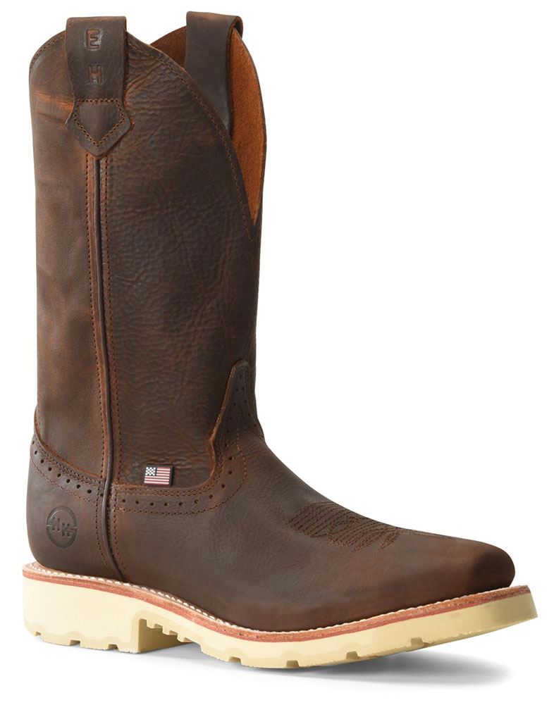 Pre-owned Double-h Boots Double H Men's 12 Inch Wooten Brown In Brownh