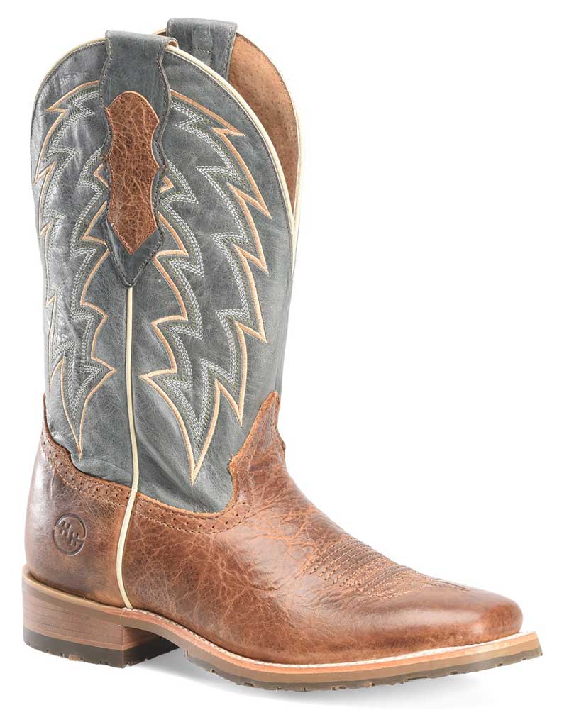 Pre-owned Double-h Boots Double H Men's 12 Inch Leland Blue