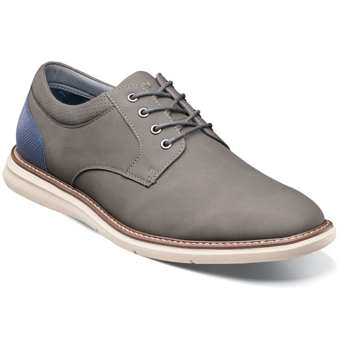 Men s Nunn Bush Chase Plain Toe Oxford Gray 10.5 W