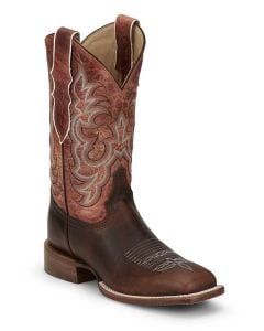 Justin Women's 11 Inch Dusty Western Boot Cognac
