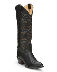 Justin Women's Whitley 15 Inch Western Boot Midnight Black