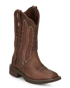 Justin Women's Paisley 11 Inch Western Boot Spice Brown