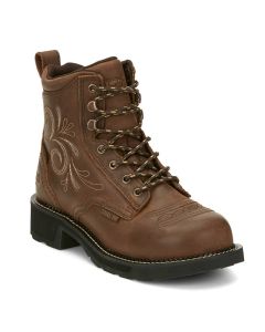 Justin Women's Katerina 6 In ST WP Work Boot Aged Bark