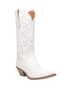 Dingo Women's Out West Leather Boot White Smooth