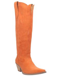 Dingo Women's Thunder Road Leather Boot Orange