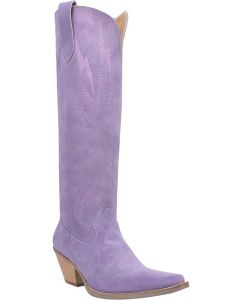 Dingo Women's Thunder Road Leather Boot Periwinkle