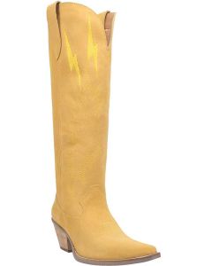 Dingo Women's Thunder Road Leather Boot Yellow