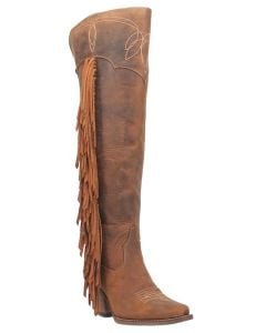 Dingo Women's Sky High Leather Boot Brown