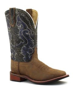 Smoky Mountain Boots Men's Odessa Square Toe Brown Charcoal