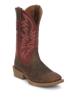 Justin Men's Muley 12 Inch Western Boot Syrup