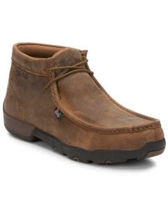 Justin Men's Cappie 4 Inch ST Work Mocc Brown