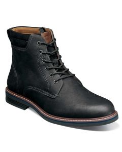 Florsheim Men's Norwalk Plain Toe Lace Up Boot Black