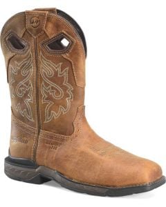 Double-H Boots Men's 11"" Wide Square Dark Brown