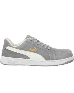 Puma Safety Men's Iconic Suede Low CT ASTM EH SR Grey Suede