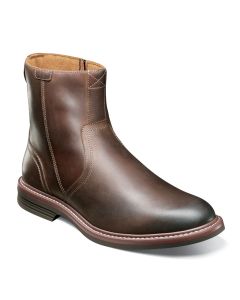 Florsheim Men's Norwalk Plain Toe Side Zip Boot Brown CH