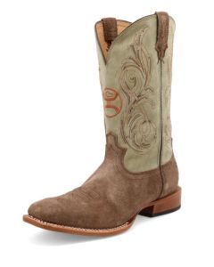 Work Twisted X Men's 12"" Hooey Boot Chocolate & Key Lime