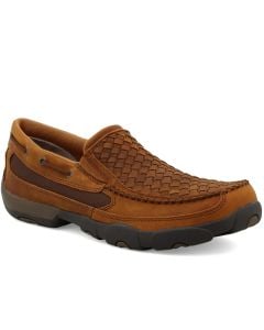 Twisted X Men's Slip-On Driving Moc Oiled Saddle & Brown