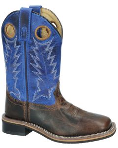 Smoky Mountain Boots Kids Dusty Brown Oil Distress Blue