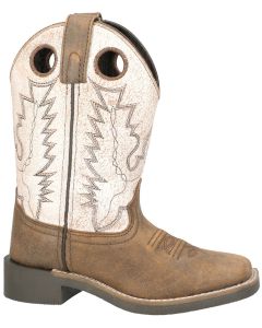 Smoky Mountain Boots Kids Drifter Brown Distress Antique White