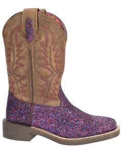 Smoky Mountain Boots Kids Ariel Purple Glitter