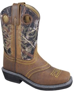 Smoky Mountain Boots Youth Pawnee Brown Oil Distress Camo