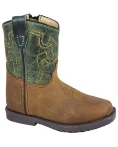 Smoky Mountain Boots Toddlers Autry Brown Distress Green Crackle