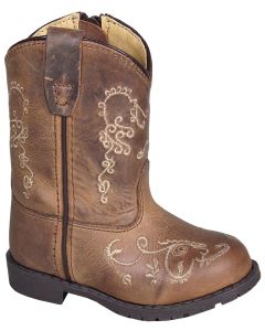 Smoky Mountain Boots Toddlers Hopalong Brown Waxed Distressed