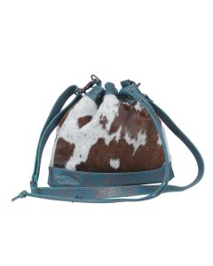 Myra Bag Vibrant Edges Bucket Bag Cow